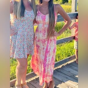 Pink / Orange Tie Dye Dress